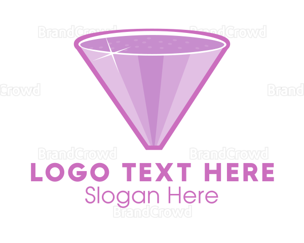 Purple Diamond Sparkle Logo