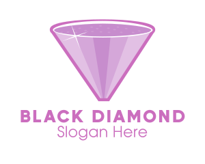 Purple Diamond Sparkle logo design