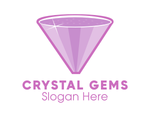 Purple Diamond Sparkle logo design