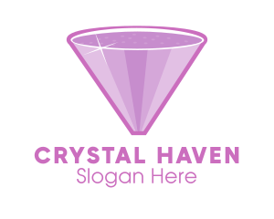 Purple Diamond Sparkle logo design