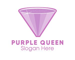 Purple Diamond Sparkle logo design