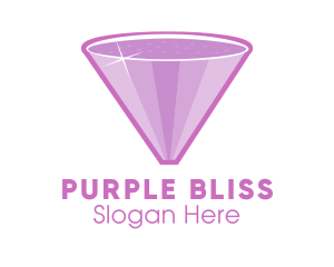 Purple Diamond Sparkle logo design