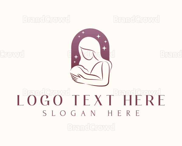 Mom Baby Parenting Logo