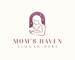 Mom - Mom Baby Parenting logo design