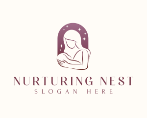 Mom Baby Parenting logo design