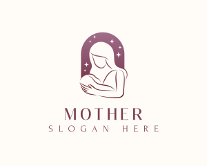 Mom Baby Parenting logo design