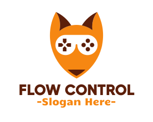 Game Controller Fox logo design