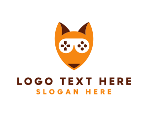 Game Controller Fox logo design