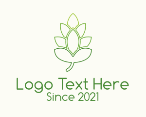 Alcoholic - Grain Hops Plant logo design