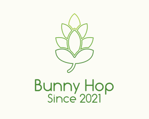 Grain Hops Plant  logo design