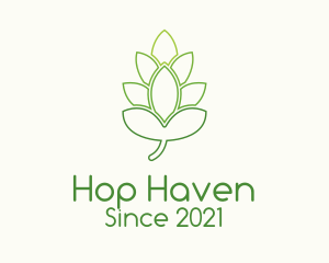 Hops - Grain Hops Plant logo design