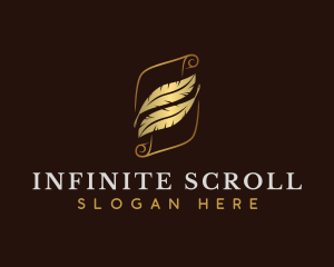 Scroll - Scroll Quill Feather logo design