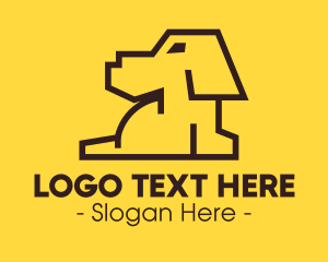 Minimal - Pet Dog Veterinary logo design