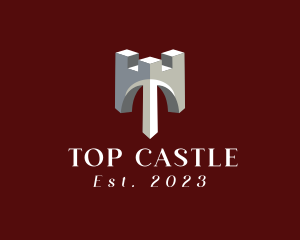 Castle Tower Defense logo design
