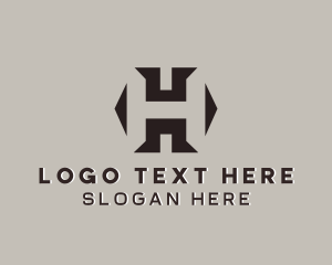 Lettermark - Construction Builder Structure Letter H logo design