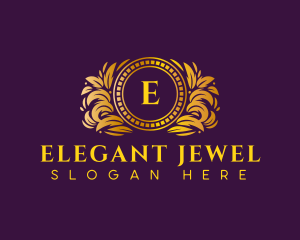 Luxury Ornamental Wreath logo design