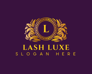 Luxury Ornamental Wreath logo design