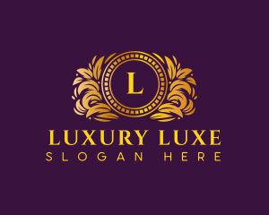 Luxury Ornamental Wreath logo design