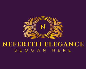 Luxury Ornamental Wreath logo design