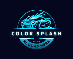  Automobile Car Wash logo design