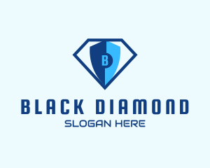 Diamond Tech Shield Security logo design