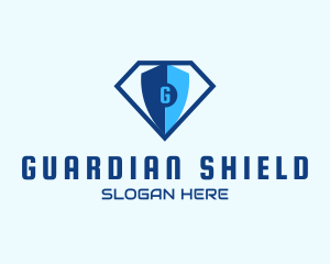 Diamond Tech Shield Security logo design