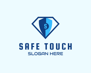 Diamond Tech Shield Security logo design