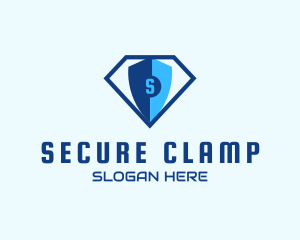 Diamond Tech Shield Security logo design