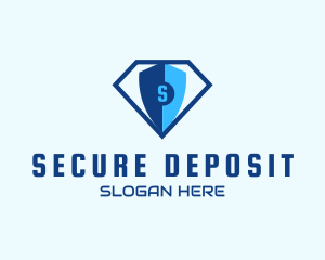 Diamond Tech Shield Security logo design