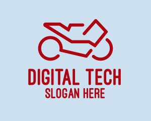 Digital - Modern Digital Motor logo design