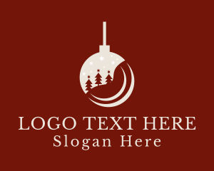 Sleigh - Winter Christmas Ball logo design