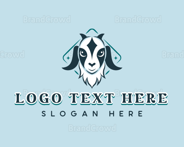 Goat Livestock Farm Logo