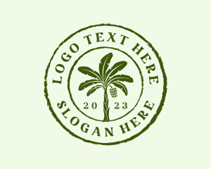 Farmer - Natural Banana Tree logo design