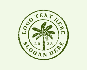 Natural Banana Tree Logo