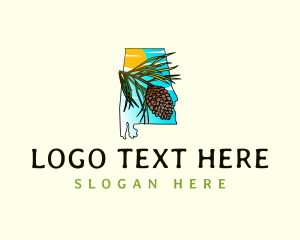 Cedar - Longleaf Pine Alabama logo design