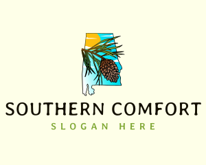 Longleaf Pine Alabama logo design