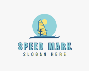 Athletic Windsurfing Watersports logo design