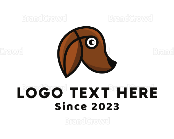 Modern Dog Pet Logo