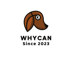 Brown Puppy - Modern Dog Pet logo design
