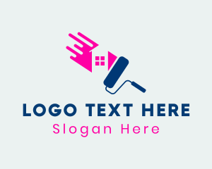 Structure - House Paint Roller logo design