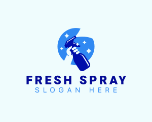 Spray Cleaning Sanitation logo design