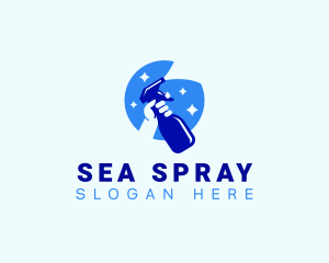 Spray Cleaning Sanitation logo design