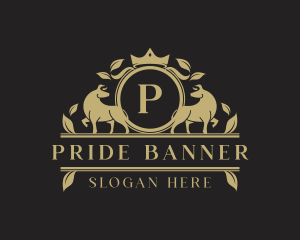 Luxury Fighting Bull Ranch logo design