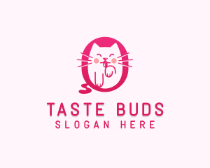 Tongue - Animal Cat Pet logo design