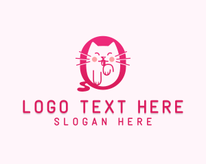 Cute - Animal Cat Pet logo design