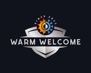 Hot Cold Ventilation logo design