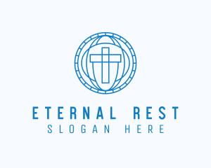 Cemetery - Religious Catholic Ministry logo design