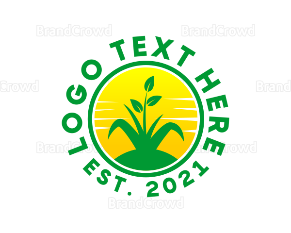 Grass Nature Plant Logo