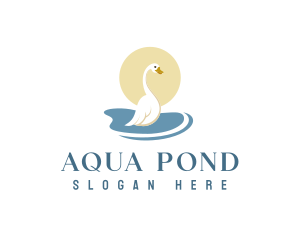 Pond - Goose Duck Pond logo design