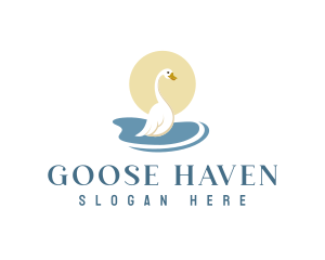 Goose - Goose Duck Pond logo design